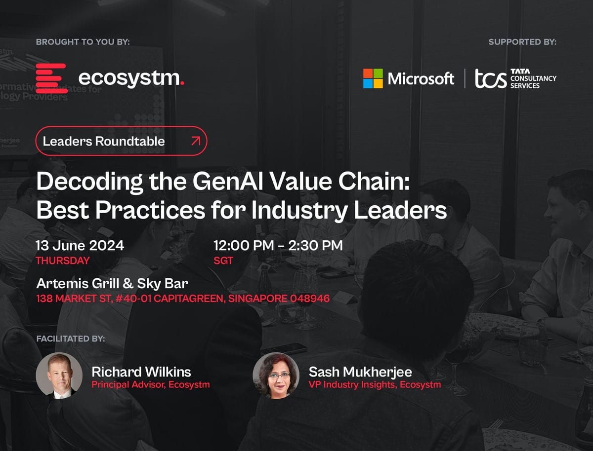 Ecosystm Leaders Roundtable_Decoding the GenAI Value Chain Best Practices for Industry Leaders