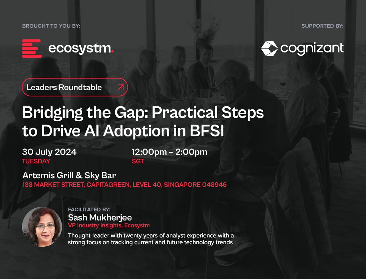 Ecosystm Leaders Roundtable_Steps to Drive AI Adoption in BFSI